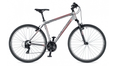 Велосипед AUTHOR (2019) Horizon 29 ", рама 18", колір-сріблястий (червоний) // чорний