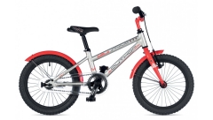 Велосипед AUTHOR Stylo 16" II,(2019) рама 9", колір-сріблястий-червоний
