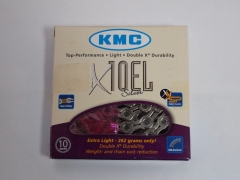 Ланцюг KMC X10EL-1 NP-NP, 10 швидкостей 114 лінків срібний-срібний, сріблястий
